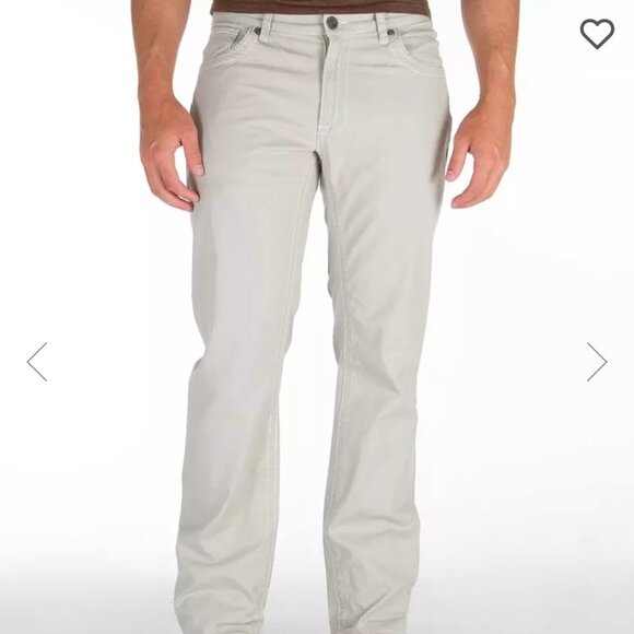 BKE Derek Casuals Lt Khaki Pants With Embroidered Pockets Size 32L - Picture 2 of 10